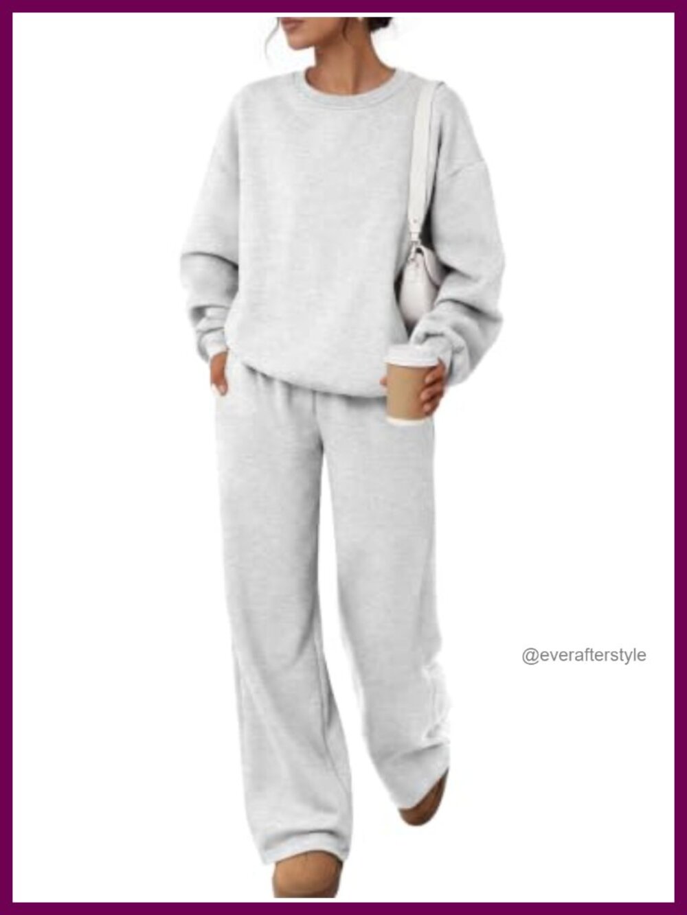 Heavyweight Cotton Blend 2 Piece Sweatsuit Lounge Set